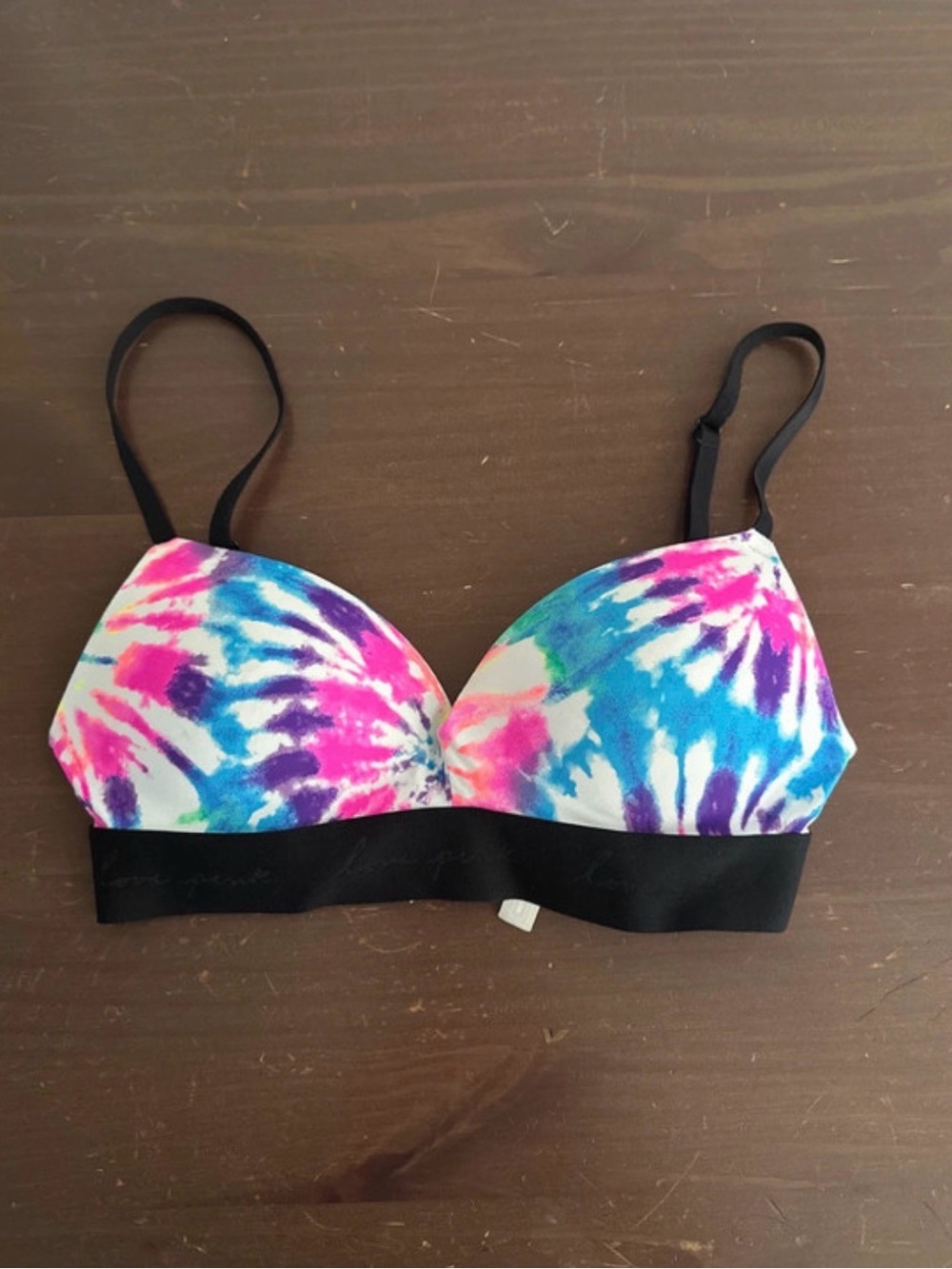 Size 32C PINK by Victoria’s Secret Tie-Dye Wireless “Wear Everywhere” Bra